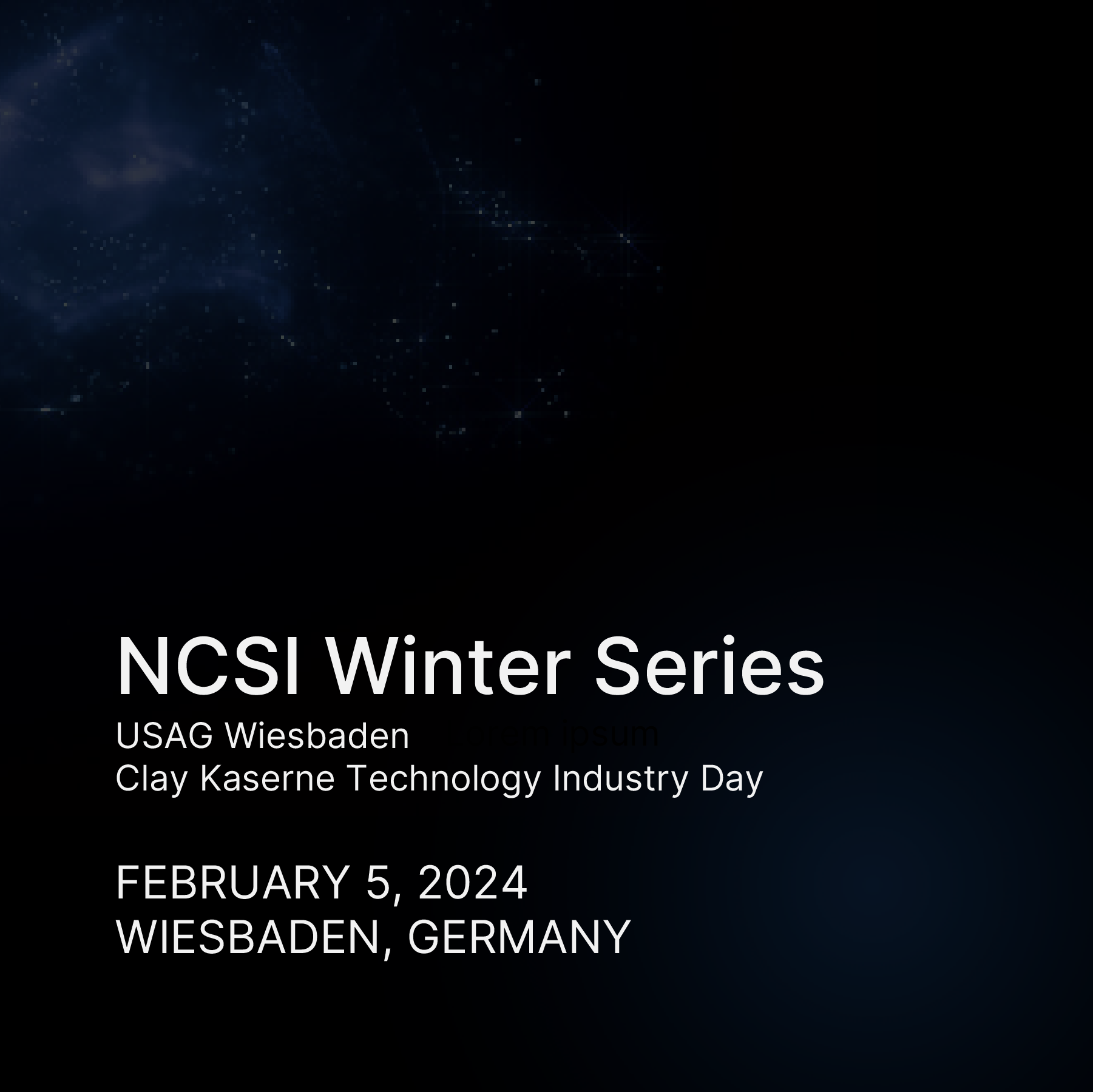 NCSI Winter Series USAG Wiesbaden Tech Expo