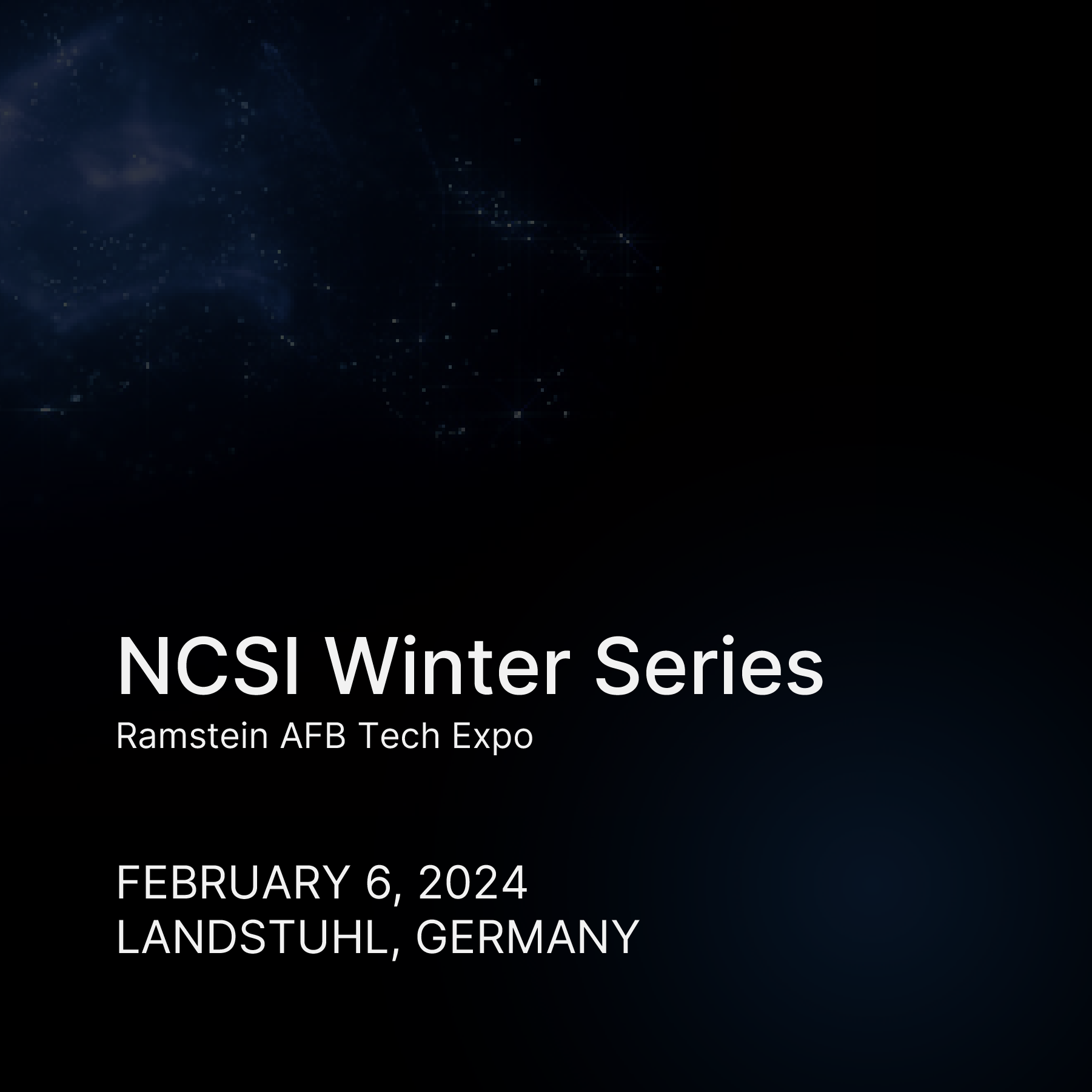 NCSI Winter Series Ramstein AFB Tech Expo