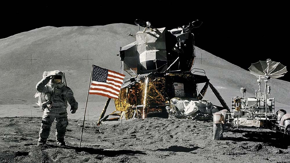 Apollo Space mission on moon
